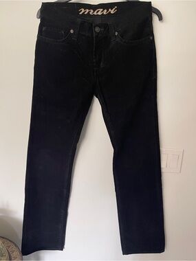 Men’s Black Mavi Cords Corduroys Size 29 X 34 Style Martin